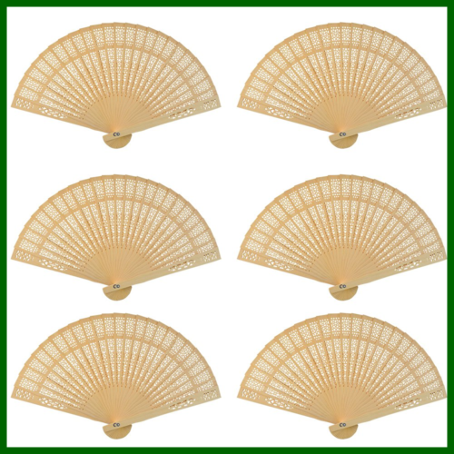 Sandalwood Fan Set Of 24 Pcs Wedding Favors HOME DECOR