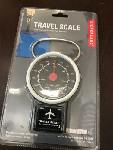 Travel Luggage Scale Suitcase Weight Hand Held Portable Hanging Hook 77 Lbs New