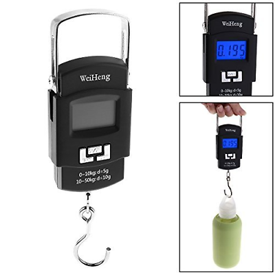 ã€The Best Dealã€‘OriGlam 110lb/50kg Digital LCD Scale Handheld Luggage Weight