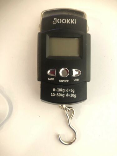 Fish Scale JOOKKI Hanging Portable Dial LCD Digital Weight Electronic 110lb/50kg