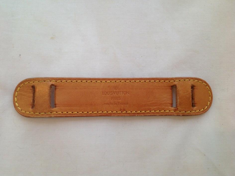Authentic Louis Vuitton Leather Luggage Shoulder Strap Holder Made In France
