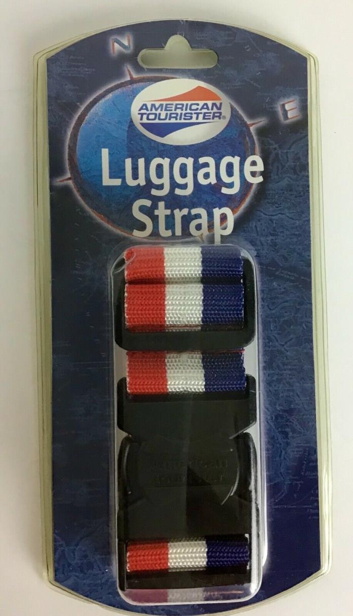AMERICAN TOURISTER  RED/WHITE/BLUE Luggage Strap TRAVEL ACCESSORY