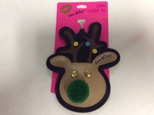 Betsey Johnson Jumbo Luggage Tag Has Small Flaws See Description