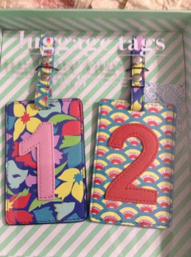 VIE & ROSE Set Of 2 Luggage Tags.  Great With Set Of Uggage Or Gift Certificate