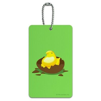 Peeps Hatching Out Of Chocolate Easter Egg  Luggage Card Carry-On ID Tag