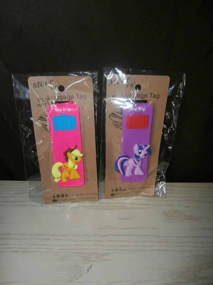 Nip-2Pc Pony Luggage Tags.Bright Pony ID Tags.PINK 5