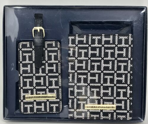 Tommy Hilfiger Passport Holder and Luggage Tag Gift Set NWT