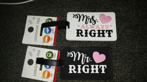 Mr Right & Mrs Right  Luggage Tags