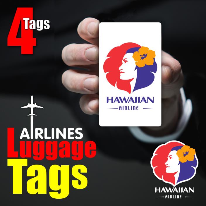 HAWAIIAN AIRLINE Luggage Tags ( 4pcs )