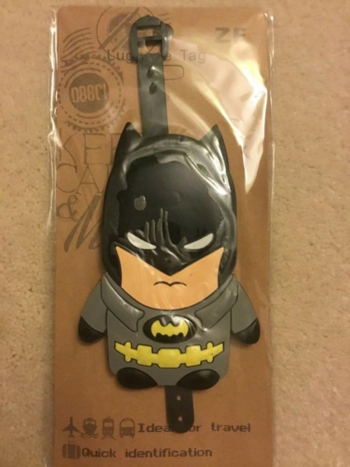 New Batman Luggage Tag Name Bag Card Holder Travel Suitcase Baggage 1pc