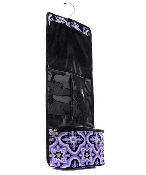 Canvas Hanging Toiletry/Cosmetic/Make Up/Jewelry Bag NGIL NEW FREE Ship! Purple