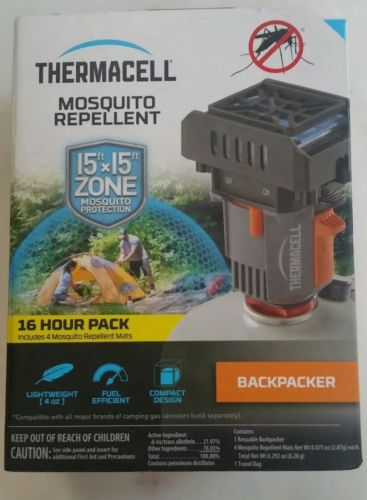 Thermacell Backpacker Moquito Repeller w/ 3 mats one used