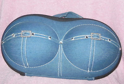 BRAG BRA BAG TRAVEL BAG  DENIM DIVA FITS UP TO B CUP NWOT