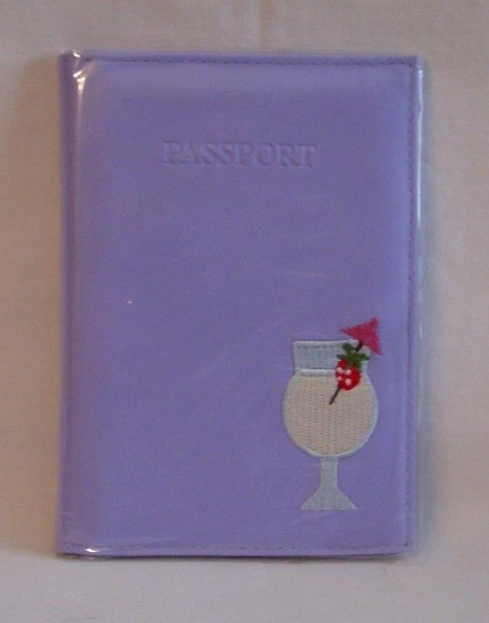 Russ - Passport Holder with A Cocktail on the Front Cover - New