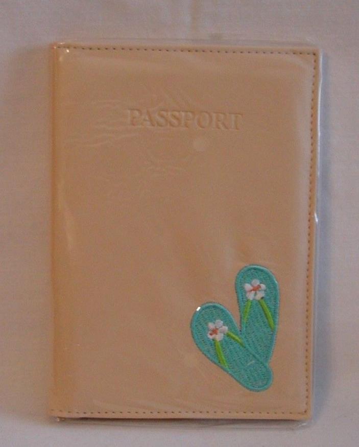 Russ - Passport Holder with Flip Flops on the Front Cover - New