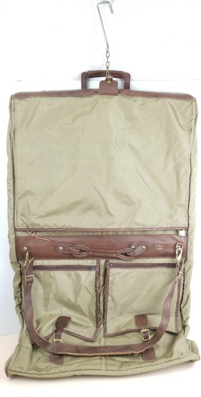 VINTAGE CLASSIC HARTMANN SUIT FOLDING GARMENT SUIT BAG LUGGAGE TRAVEL  BI FOLD