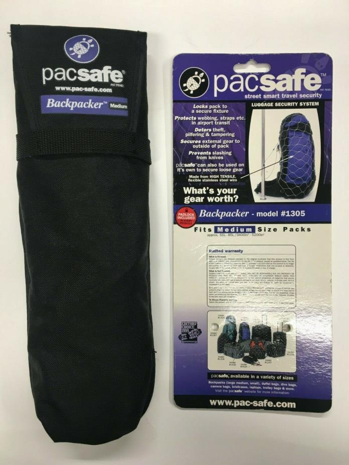 Pacsafe 85L Exomesh Backpack Anti-Theft Protector + Lock & keys + Armband