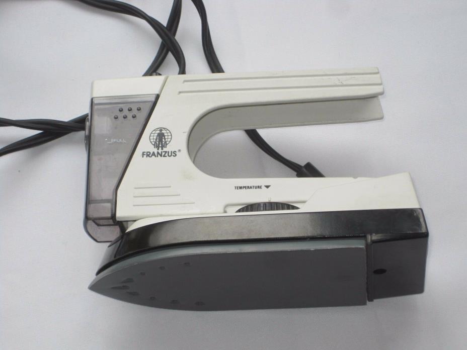 Vintage FRANZUS Steam & Dry TRAVEL IRON Compact w/ DUAL VOLTAGE Easy Storage