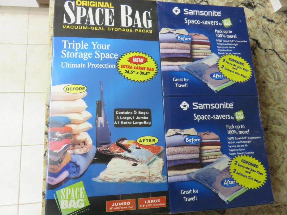 Samsonite Original Space Bag Vacuum Seal Storage Samsonite Space-Savers 13 Bags