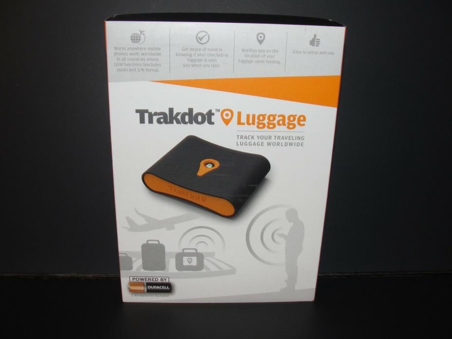 NEW TRAKDOT Luggage Tracker Flight Baggage Tracer Anti-lost Palm Size Locator
