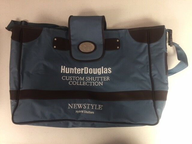 Hunter Douglas Blue Salesman Sample Bag