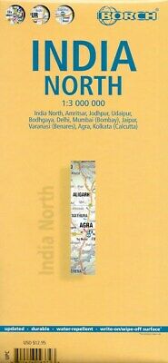Map of India, North, by Borch Maps (Folded & Laminated)