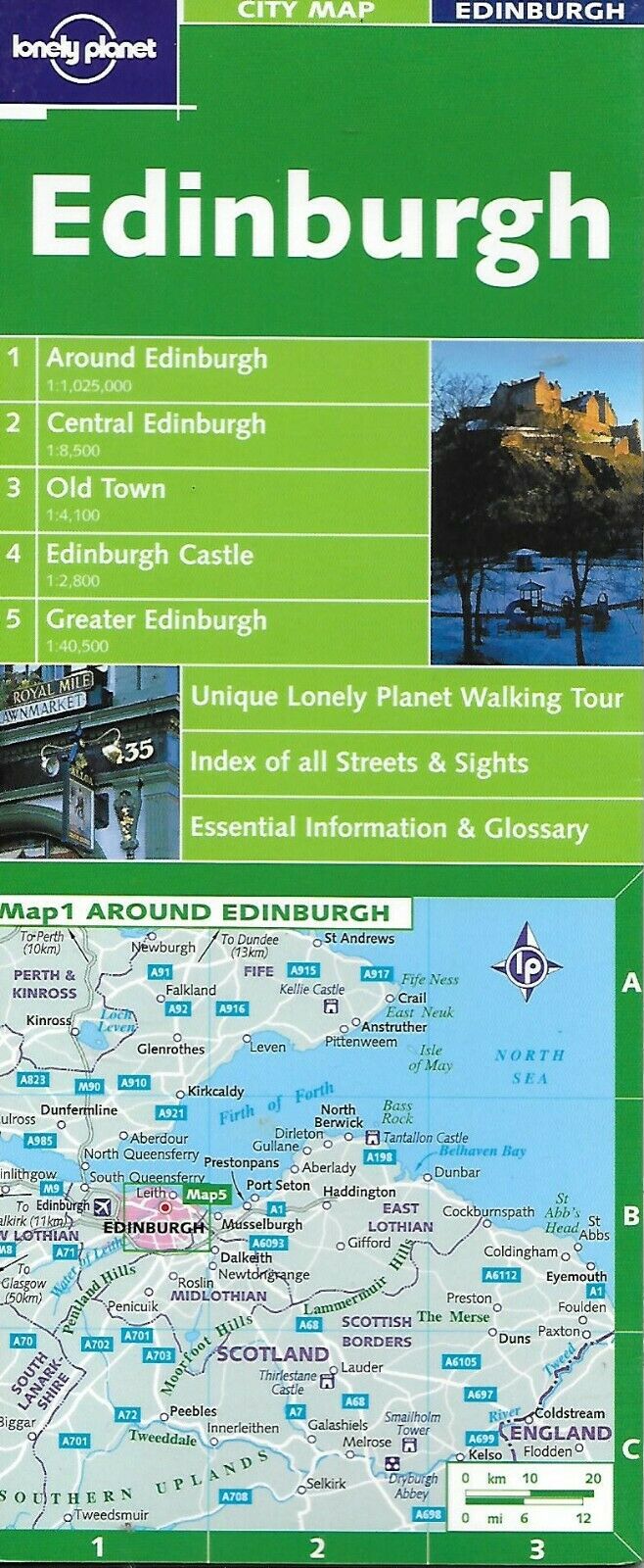 Map of Edinburgh, Scotland, City Map by Lonely Planet
