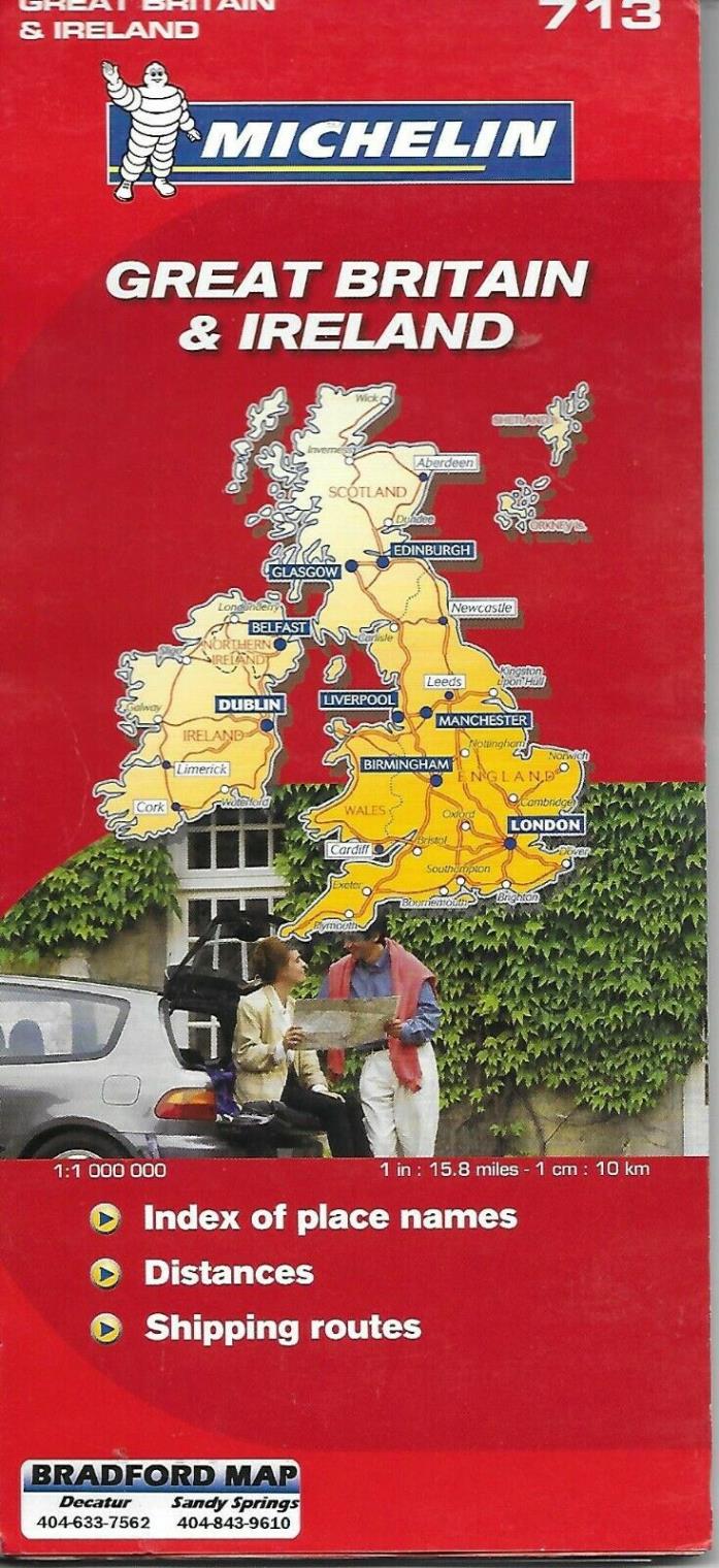 Michelin Map of Great Britain & Ireland, Michelin Map # 713