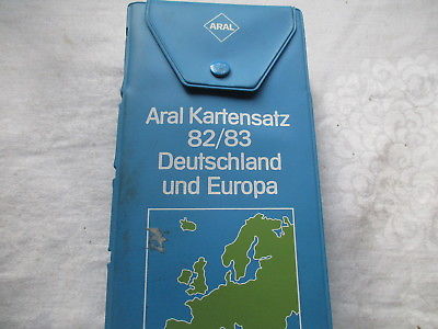 13 ARAL MAP PACKAGE - 7 DEUTSCHLAND and 6 UND EUROPA.