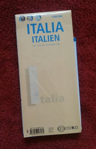 Map of Italy Italia Plastic Coated 2006 Edition Printed in Germany