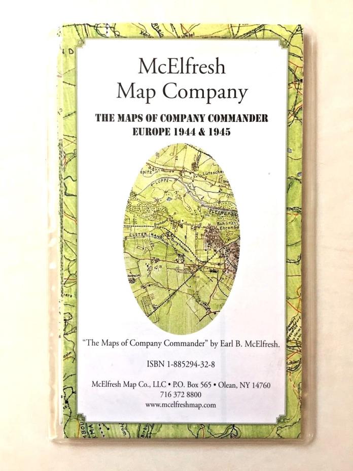 MAPS of COMPANY COMMANDER WWII Europe 1944-45 Charles MacDonald McElfresh Map Co