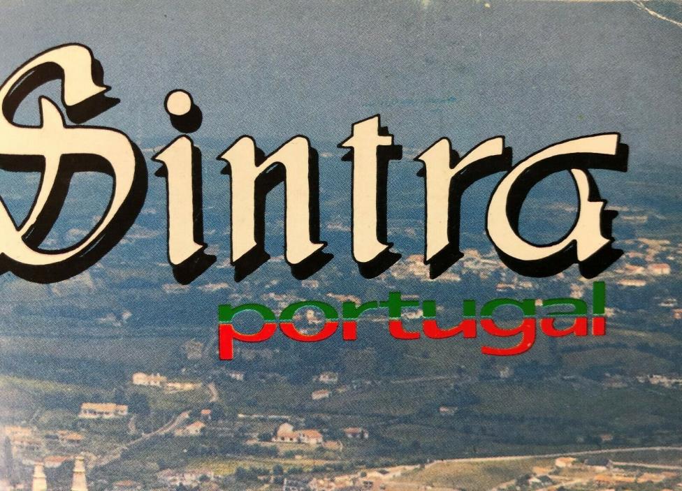 Sintra Portugal Vintage City Town Map Guide Book Museum Art Church Route Picture
