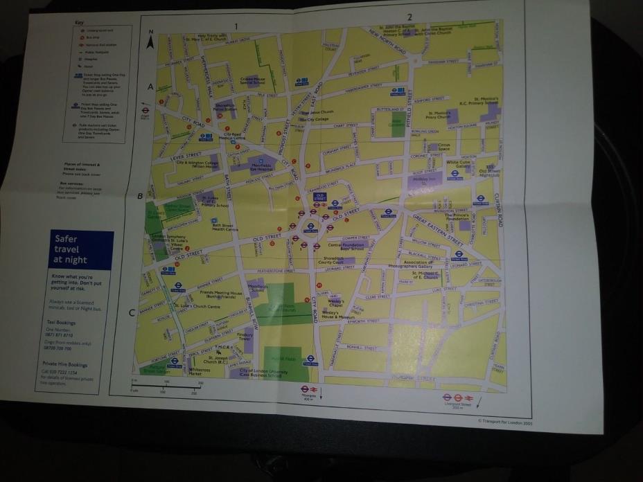 London Underground, Old Street area map (2005)