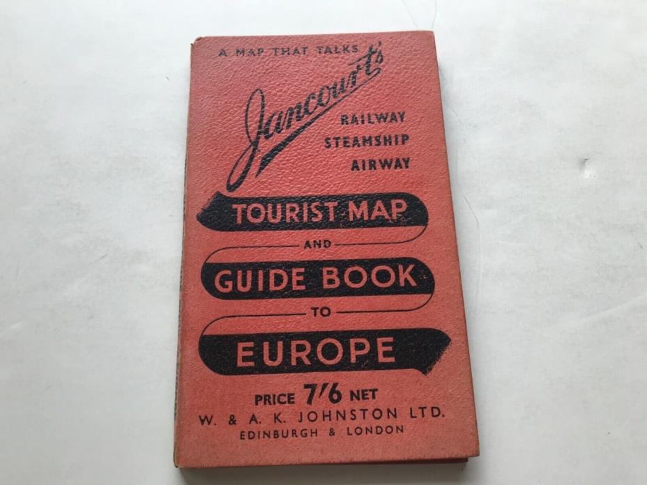 Jancourts Tourist Map & Guide Book to Europe 1948
