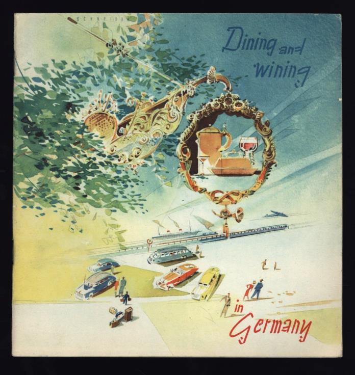Schneider (Illustrator). Dining and Wining in Germany (Booklet/Travel Brochure)