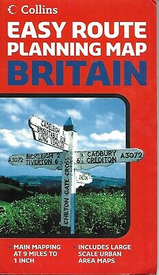 Map of Britain, by Collins Easy Route Planning Map