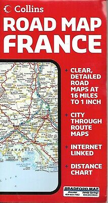 Road Map of France, by Collins Map