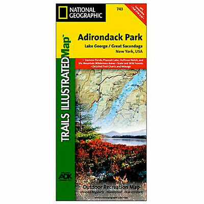 Nat Geo Adirondack Park Map, Lake George/Great Sacandaga One Color NA