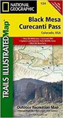 National Geographic - Black Mesa/Curecanti Pass 134 Map