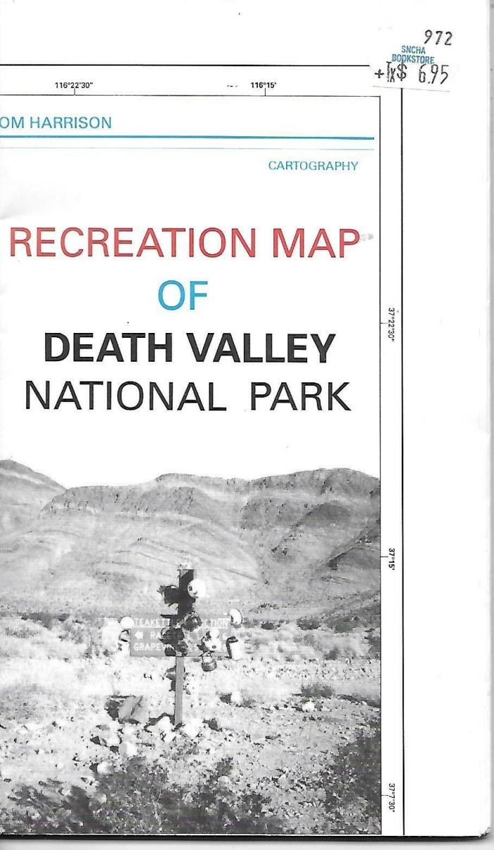Recreation Map of Death Valley National Park, California, by Tom Harrison