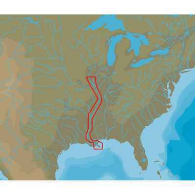 C-Map Nt+ Na-C051 Fp Format Lower Mississippi River - NA-C051FPCARD