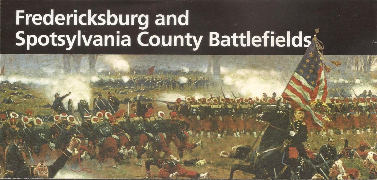 Fredericksburg/Spotsylvania Battlefield Park Brochure & Map 2015