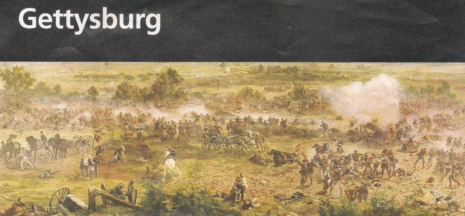 Gettysburg National Battlefield Park Brochure & Map 2011