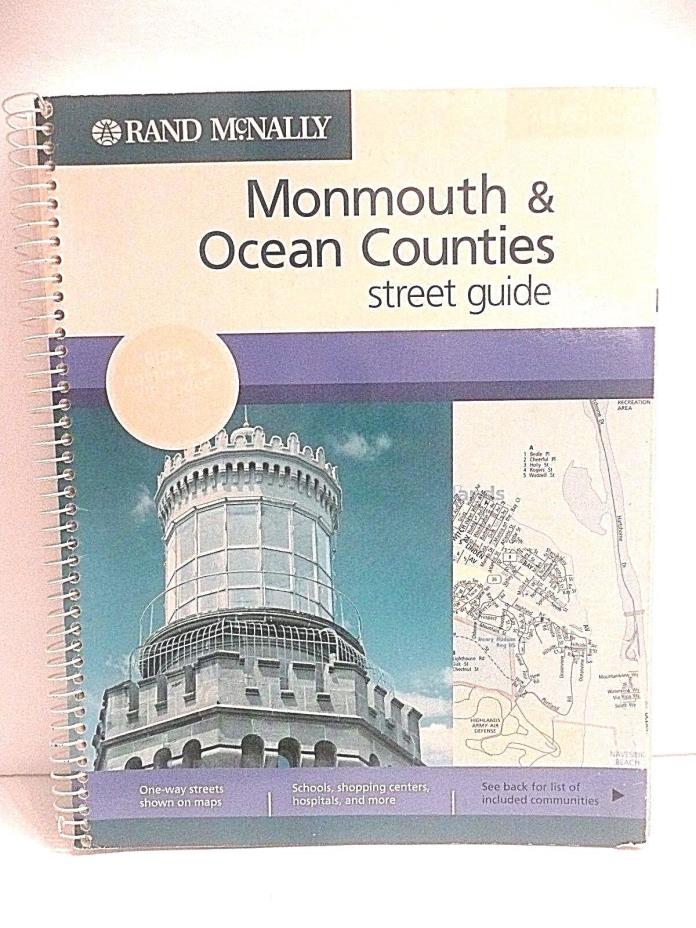 Monmouth & Ocean Counties Street Guide by Rand McNally 2006  Spiral bound book