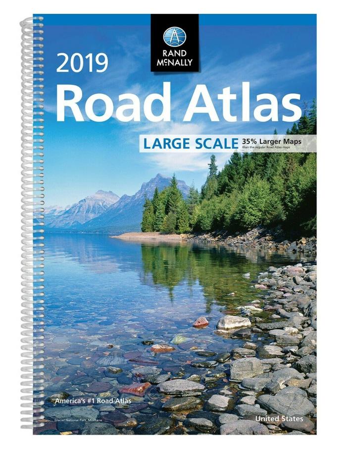 2019 Rand McNally Large Scale Road Atlas Spiral Bound (NEW)