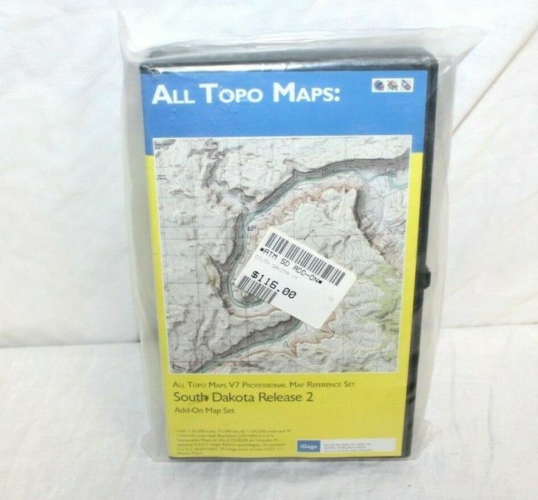 All Topo Maps V7 Professional South Dakota Release 2 Retail $116.00 NIP