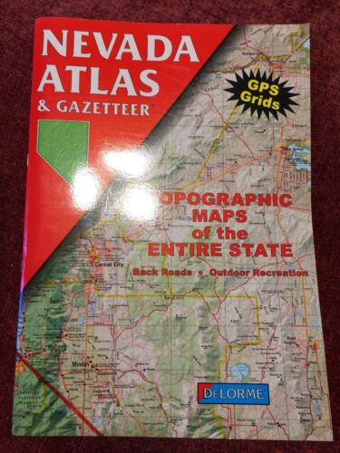 Delorme ~Atlas and Gazetteer ~Nevada~Topographic Maps Of The Entire State 1996
