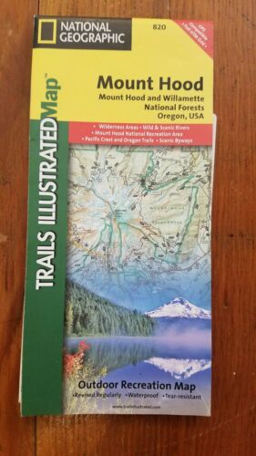 Mount Hood Oregon Map National Geographic 820