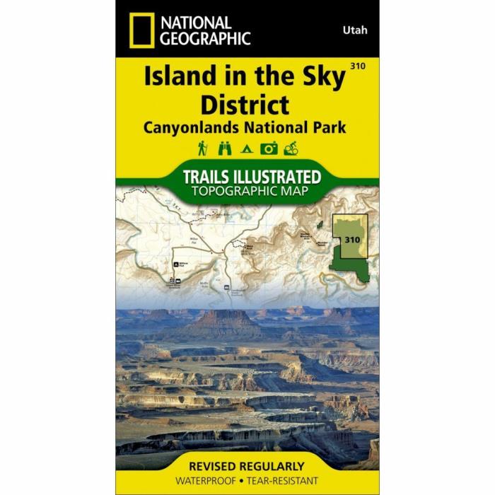 National Geographic Island in the Sky District Trails Illus Topo Map - Map #310