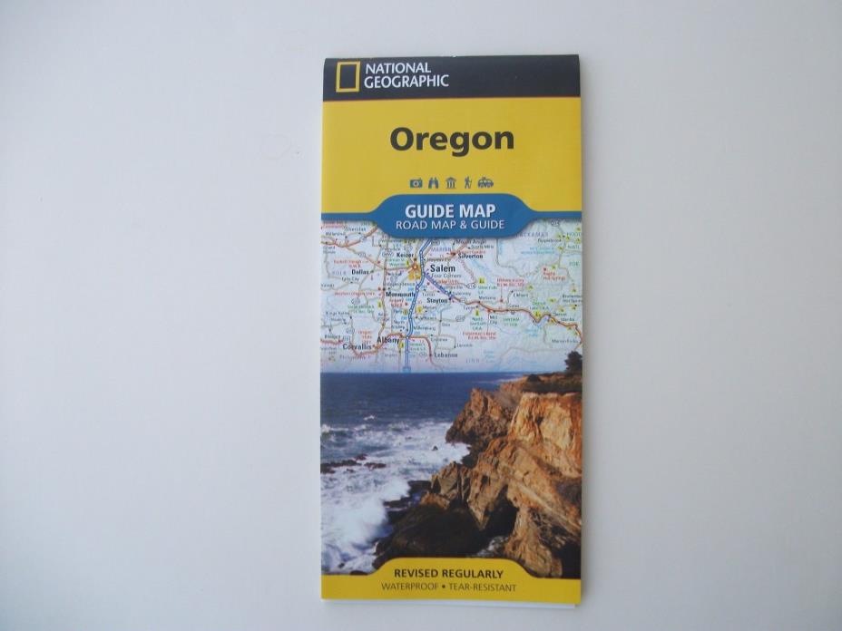 National Geographic Oregon Road Map & Guide Map - Copyright 2018